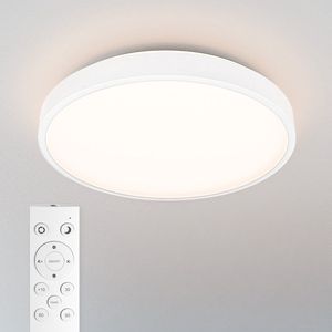 Badkamer plafondlamp wit – IP44 waterdicht - 18W 1800 lumen (100lm/w) - CCT lichtkleur instelbaar (3000K, 4000K & 6500K) - Incl. Afstandsbediening - Ø30 cm - LED Plafondlamp