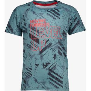 Osaga Dry kinder sport T-shirt blauw met print - Maat 170/176