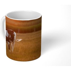 Mok - Koffiemok - Koe - Zon - Dieren - Mokken - 350 ML - Beker - Koffiemokken - Theemok