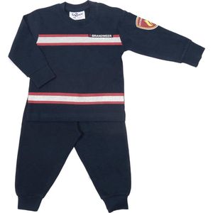 Brandweer Baby/Peuter/Kleuter/Kinderpyjama - collectie Fun2Wear rode streep / blauw - Maat 74