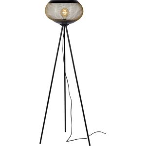 Lucide LUCAS - Vloerlamp - Ø 40 cm - 1xE27 - Mat Goud / Messing