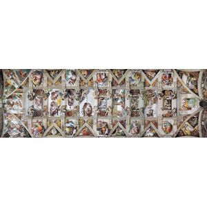 Sixtijnse Kapel puzzel 1000 stukjes Michelangelo Panorama