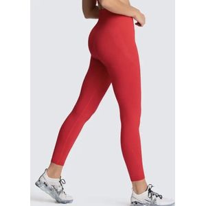 SOFT GYM LEGGING - Maat L - Rood - Sportlegging - Sportoutfit - Gymlegging - Gymoutfit - Yoga legging