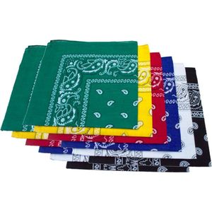 Paisley Bandana's 12 stuks - 2x 6 kleuren - Paisley Boeren Zakdoek Sport Accessoires Mondkapje - Bandana 6 kleuren Pakket