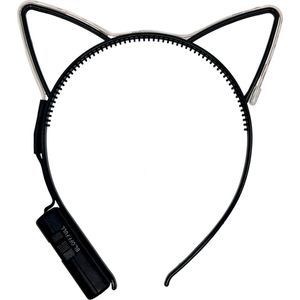 LED haarband - Diadeem - Tiara - Meisjes - Dames - Verkleedaccessoires - 1 AAA-batterij - Kunststof - wit