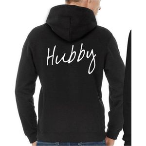 Hubby / Wifey Hoodie (Hubby - Maat 4XL) | Koppel Cadeau | Valentijn Cadeautje voor hem & haar