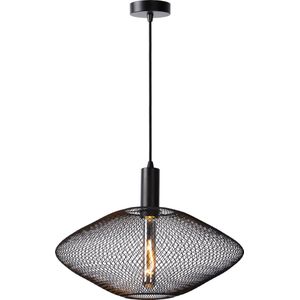 Lucide MESH - Hanglamp - Ø 45 cm - 1xE27 - Zwart