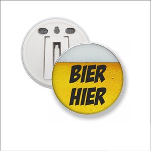 Button Met Clip 58 MM - Bier Hier