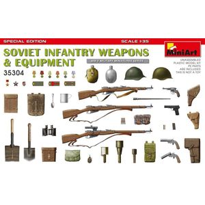 Miniart - Soviet Infantry En Weapons Equipment S.e. - Min35304 - modelbouwsets, hobbybouwspeelgoed voor kinderen, modelverf en accessoires