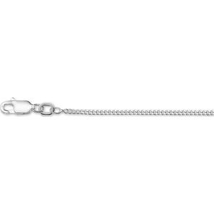 YO&NO - Ketting - Zilver - Gourmet - 1,6 mm - 40cm - Sieraden vrouw - Heren  - Zilver 925