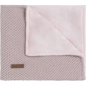 Baby's Only Gebreide ledikantdeken soft - Baby deken Sparkle Flavor - Dekentje voor meisjes - 2.1 TOG - 100x135 cm - Zilver-Roze Mêlee - Met subtiel glittertje