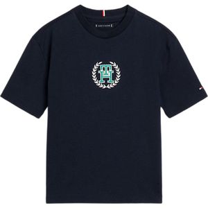 Tommy Hilfiger MONOGRAM TEE S/S Jongens T-shirt - Blue - Maat 16