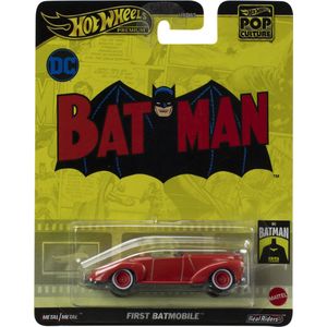 Hot Wheels First Batmobile Batman HVJ40, Auto, 3 jaar, Metaal, Rood