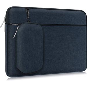 SHOP YOLO - 14 inch laptophoes laptop sleeve aktetas, Waterbestendig Schokbestendig Lichtgewicht tas met accessoirevak, Beschermende notebooktas met afneembare kleine tas - Blauw