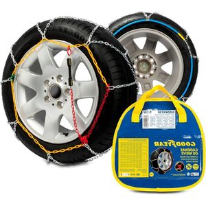 9 mm metalen sneeuwkettingen - maat 130 - set van 2 - automatische spanner