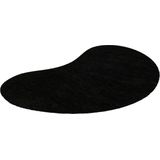 Lalee Comfy Uni Organiscge organic vorm vloerkleed karpet effen laagpolig vloerkleed rechthoekig organische vormen tapijt fraai gemêleerd 160x230 cm zwart