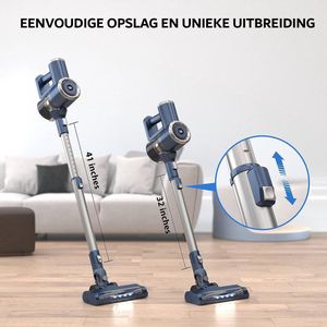 Draadloze Stofzuiger 20000 Pa - 4 in 1 Car Stick-stofzuiger met LED-licht - 30 minuten batterijduur