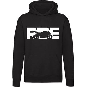 Ride Motorcycle Hoodie - motor - motorrijder - motorrijden - unisex - trui - sweater - capuchon