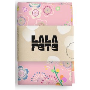 La La Fete - Furoshiki doeken - doorgeef inpakpapier - inpakstof - TOKYO CONFETTI PINK - 70