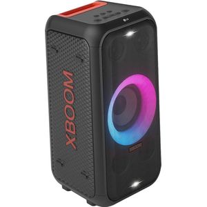 Rolbaar geluidssysteem met karaoke- en DJ-functies, LED-verlichting, ideaal voor feesten