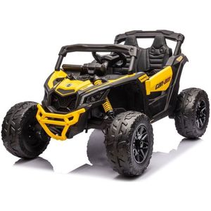 Baby Mix - Can-Am - Kinderbuggy - Off-road ontwerp - Gele en zwarte kleurstelling - Speelgoedvoertuig - Buggy - Elektrische buggy - Recreatief voertuig - Kinderauto - Sportieve buggy