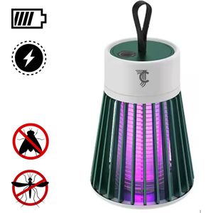 Draadloze insectenlamp - Muggenlamp - Vliegenlamp - Oplaadbaar - 2000mAh - Binnen & Buiten - Groen