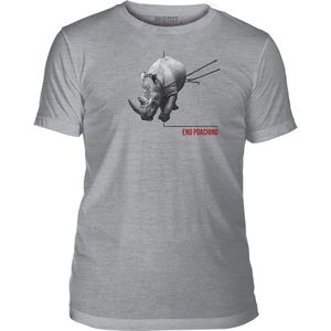 T-shirt End Poaching Rhino Tri-Blend S