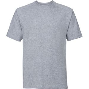 Russell Europa Heren Werkkleding Korte Mouwen Katoenen T-Shirt (Licht Oxford)