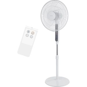 Nordic Home Home Voetstukventilator met afstandsbediening - 40 cm - laag geluidsniveau - temp. - Ventilator