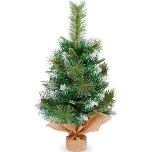 Uten kleine kerstboom - mini kerstboompje - Mini kerstboom - PVC+PE - 60 Takken - H60 x Ø44 cm