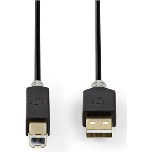 Nedis CCBP60100AT30 Kabel Usb 2.0 A Male - B Male 3,0 M Antraciet