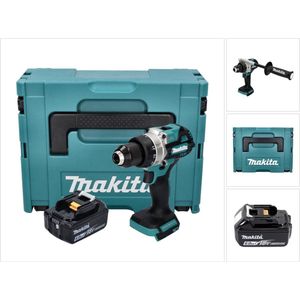Makita DDF 486 G1J accuboormachine 18 V 130 Nm borstelloos + 1x oplaadbare accu 6.0 Ah + Makpac - zonder oplader
