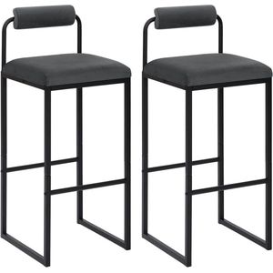 Rootz Barkruk - Kinderstoel - Fluwelen gestoffeerde kruk - Comfortabele zitting - Duurzaam en stijlvol - Handige voetsteun - 39 cm x 95,5 cm x 38,5 cm