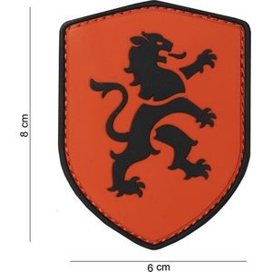 3D PVC Schild Hollandse Leeuw Oranje