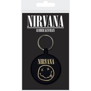 Nirvana Smiley stoffen sleutelhanger