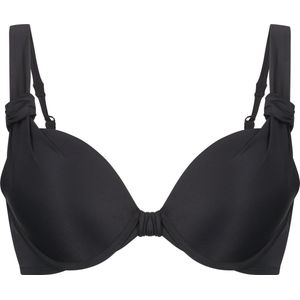 Hunkemöller Dames Badmode Voorgevormde beugel Luxe bikinitop - Zwart - Maat 90E