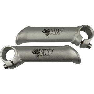 Vwp Bar Ends 10 Cm Aluminium Zilver 2 Stuks