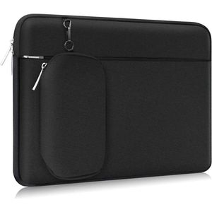 SHOP YOLO - 14 inch laptophoes laptop sleeve aktetas, Waterbestendig Schokbestendig Lichtgewicht tas met accessoirevak, Beschermende notebooktas met afneembare kleine tas - Zwart