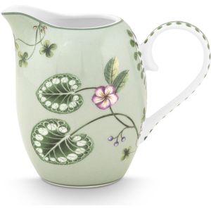 Pip Studio Lily & Lotus Light Green - Melkkannetje 250ml Lichtgroen - Porselein - Vaatwasserbestendig