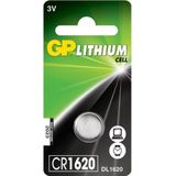 GP Lithium CR1620 knoopcelbatterijen - 1 stuks