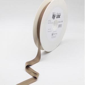 20 Meter BIAIS JERSEY 100 % POLYESTER, Afgewerkt 20/8/8, MADE IN ITALY, Kleur 10548 TAUPE
