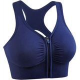 *** Medium(M) Sportbeha voor Fitness, Yoga & meer - Met Rits & Voorsluiting - Shock-absorptie - Compressie - van Heble® ***