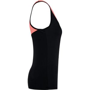 Tank Top Dames L Proact Mouwloos Black / Coral 80% Polyester, 20% Elasthan