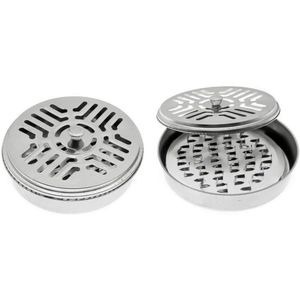 Metalen Mosquito Coil Houder Met Deksel - Muggen Wierook Tray