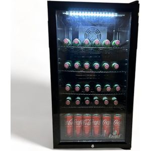 Koald SC98-BK-NL-KO - Mini koelkast - 98 Liter - Horeca - Met Glazen Deur - Zwart