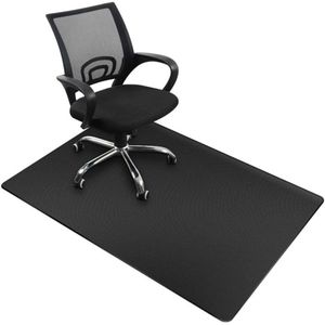 Beschermende Vloermat voor Bureaustoel – 90 x 140 cm, Hardhout, Verbeterde Versie, Zwart