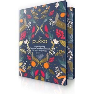 Pukka Kruidenthee - Thee - Hardcover Adventskalender Boek - 48 theezakjes - 24 smaken - Geschenkverpakking