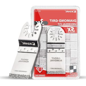 Grout Remover Blade Diamant Oscillerende Multitool Zaagbladen voor het verwijderen van voeg mortel en zachte tegelsnede - 3-Pack oscillerende zaagbladen