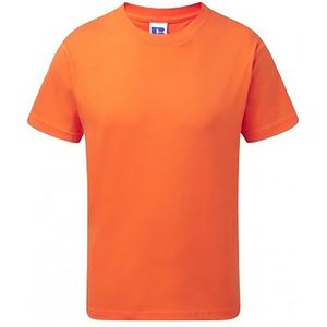 Russell Kinderen/Kinderen Slank T-Shirt met korte mouwen (Oranje)