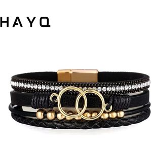 Leren Armband met Magneetsluiting Valentijn Cadeau - Dames Armband